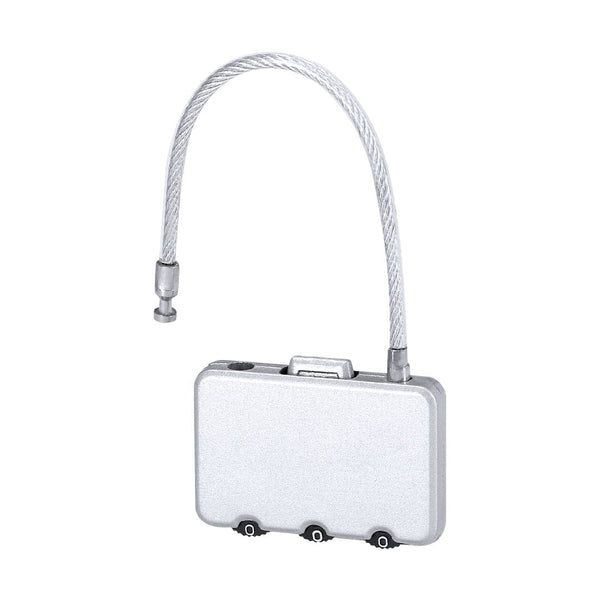 Lucchetto Konix color argento - personalizzabile con logo