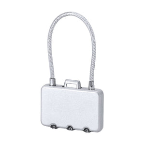Lucchetto Konix color argento - personalizzabile con logo