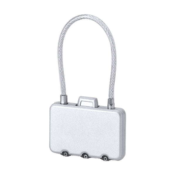 Lucchetto Konix color argento - personalizzabile con logo