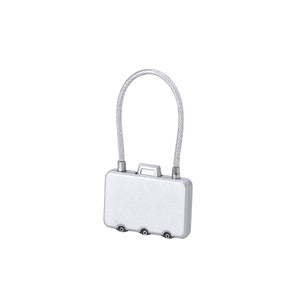 Lucchetto Konix color argento - personalizzabile con logo