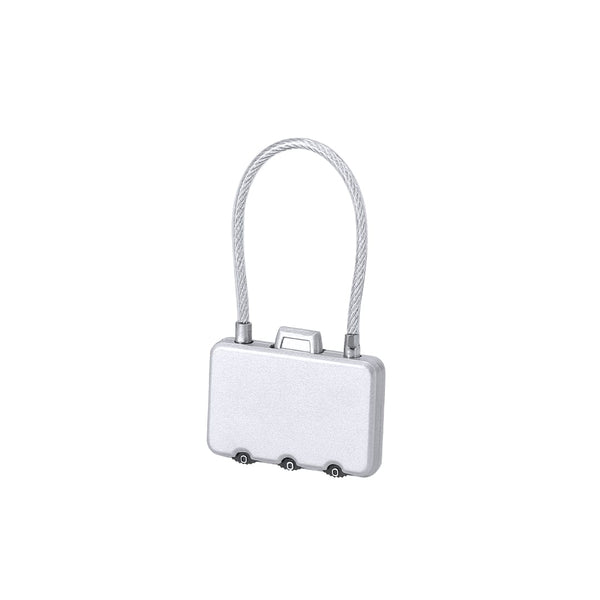 Lucchetto Konix color argento - personalizzabile con logo