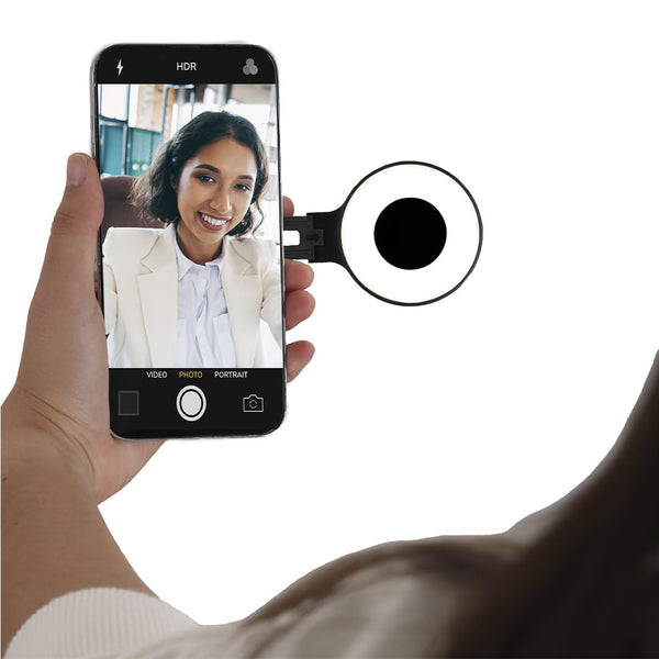 Luce ad Anello Cenob nero - personalizzabile con logo