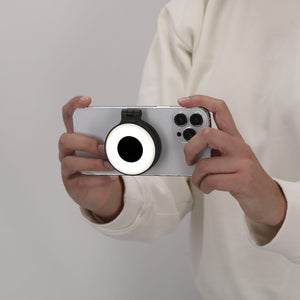 Luce ad Anello Cenob nero - personalizzabile con logo