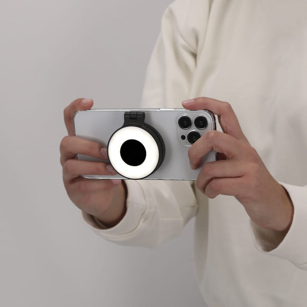 Luce ad Anello Cenob nero - personalizzabile con logo