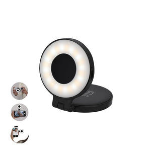 Luce ad Anello Cenob nero - personalizzabile con logo