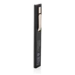 Luce da ispezione Gear X ricaricabile USB in plastica RCS grigio - personalizzabile con logo