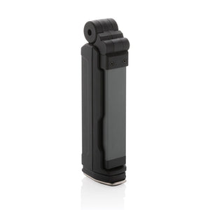 Luce da lavoro Gear X in rPlastica ricaricabile USB impermeabile nero - personalizzabile con logo