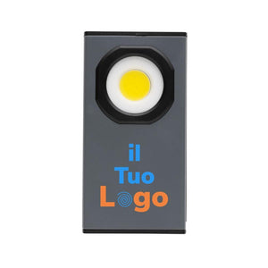 Luce da lavoro USB Gear X in rPlastica RCS 260 lumen grigio - personalizzabile con logo