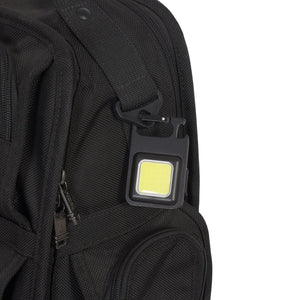 Luce magnetica ricaricabile COB Nero - personalizzabile con logo