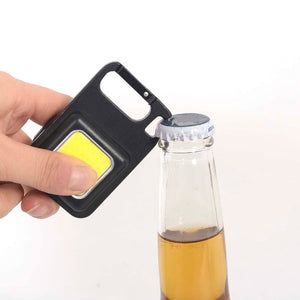 Luce magnetica ricaricabile COB Nero - personalizzabile con logo