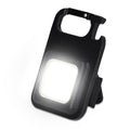 Luce magnetica ricaricabile COB Nero - personalizzabile con logo