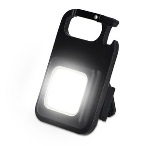 Luce magnetica ricaricabile COB Nero - personalizzabile con logo