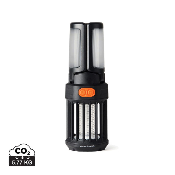Luce portatile anti zanzare Nordic Drift Titan nero - personalizzabile con logo