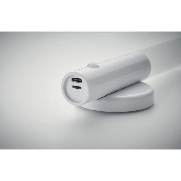 Luce ricaricabile con sensore Bianco - personalizzabile con logo
