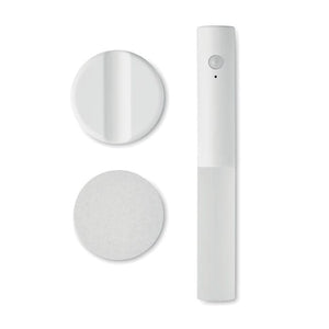 Luce ricaricabile con sensore Bianco - personalizzabile con logo