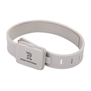 Luce running ricaricabile Lumi Sprint in rPlastica RCS grigio - personalizzabile con logo