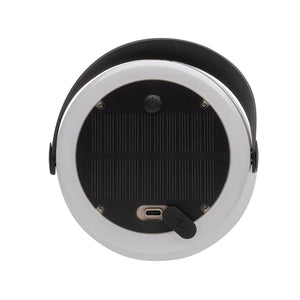 Luce USB ricaricabile SolarGlow in plastica riciclata RCS bianco - personalizzabile con logo