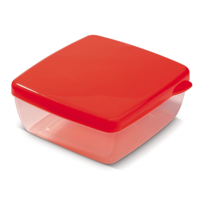 Lunchbox con batteria frigor 750ml Rosso - personalizzabile con logo
