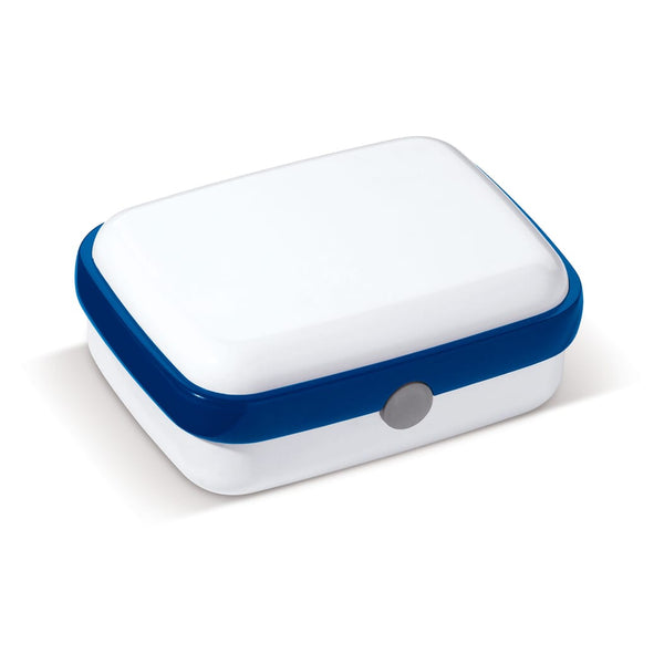 Lunchbox fresh 1000ml Bianco / blu - personalizzabile con logo