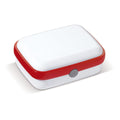 Lunchbox fresh 1000ml Bianco / Rosso - personalizzabile con logo
