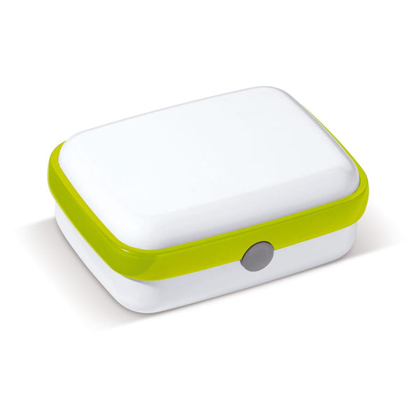 Lunchbox fresh 1000ml Bianco/ verde calce - personalizzabile con logo