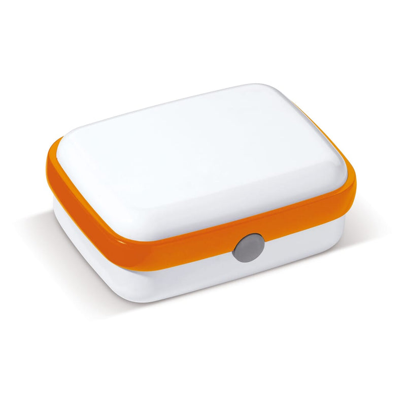 Lunchbox fresh 1000ml White / arancione - personalizzabile con logo