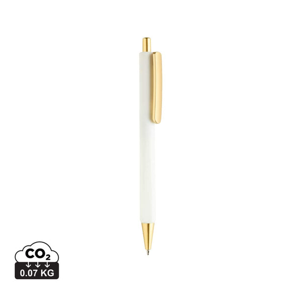 Lussuosa penna a tre lati EDGE RCS bianco - personalizzabile con logo