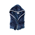 Lussuosa vestaglia VINGA Louis in RPET GRS, taglia L-XL BLUE blu navy - personalizzabile con logo