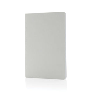 Lussuoso taccuino A5 Salton bianco - personalizzabile con logo