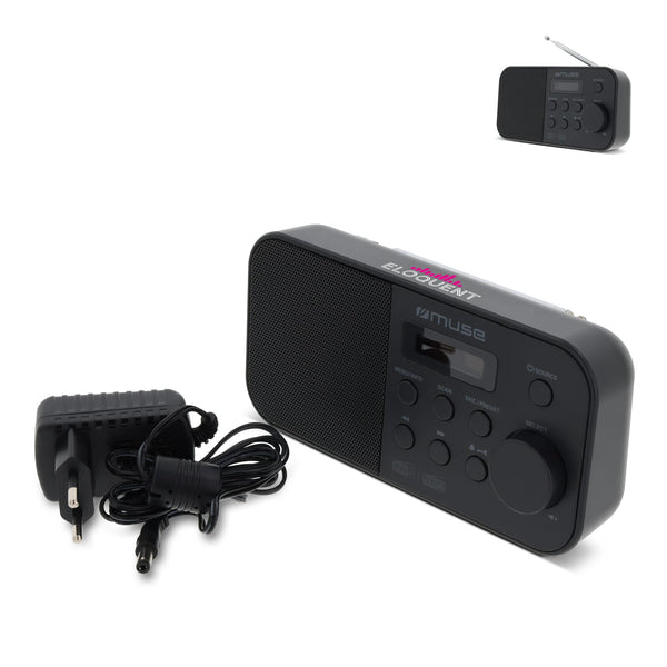 M-109 DB | Muse Portable Radio FM/DAB+ Grigio - personalizzabile con logo