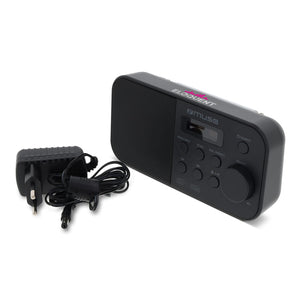 M-109 DB | Muse Portable Radio FM/DAB+ Grigio - personalizzabile con logo