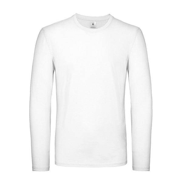 Maglietta maniche lunghe 150 bianco / S - personalizzabile con logo