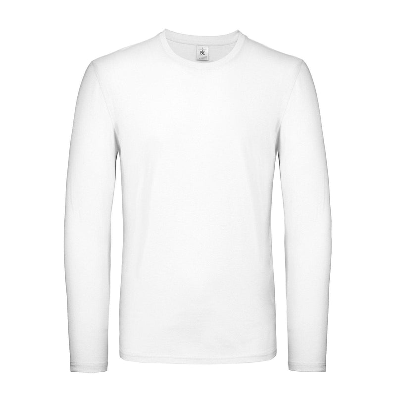 Maglietta maniche lunghe 150 bianco / S - personalizzabile con logo