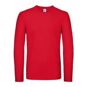 Maglietta maniche lunghe 150 rosso / S - personalizzabile con logo