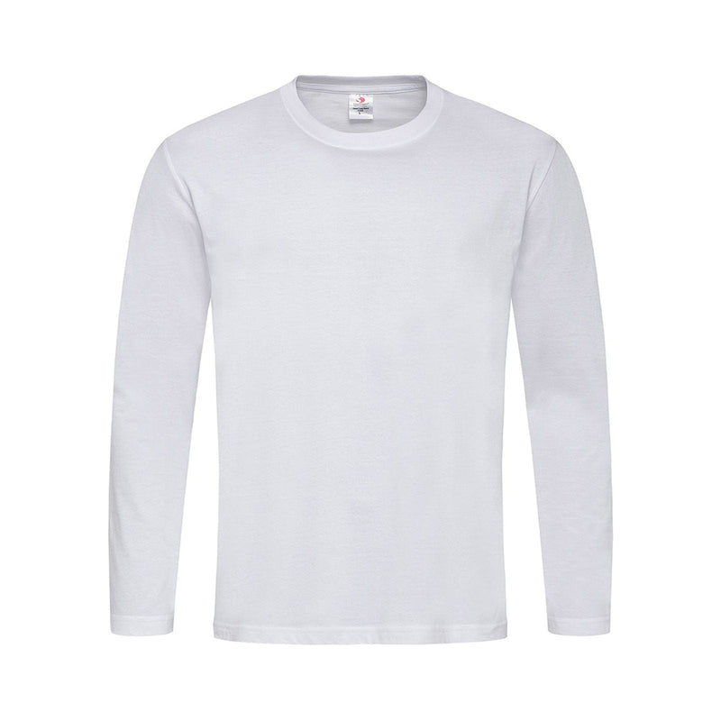 Maglietta maniche lunghe Classic bianco / S - personalizzabile con logo