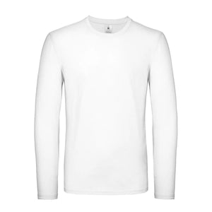 Maglietta maniche lunghe E150 bianco / S - personalizzabile con logo