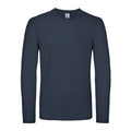 Maglietta maniche lunghe E150 blu / S - personalizzabile con logo