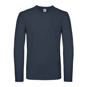 Maglietta maniche lunghe E150 blu / S - personalizzabile con logo