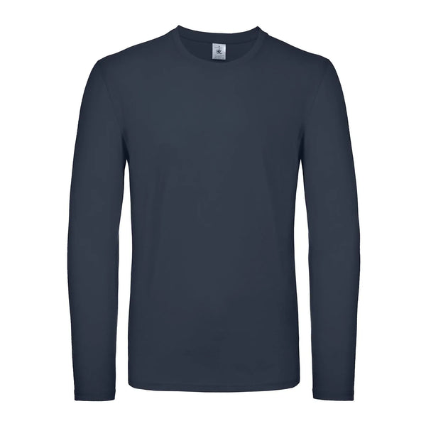 Maglietta maniche lunghe E150 blu / S - personalizzabile con logo