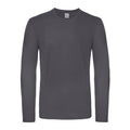 Maglietta maniche lunghe E150 grigio / S - personalizzabile con logo