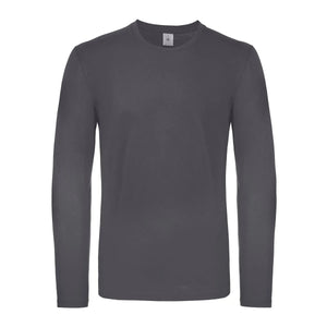 Maglietta maniche lunghe E150 grigio / S - personalizzabile con logo