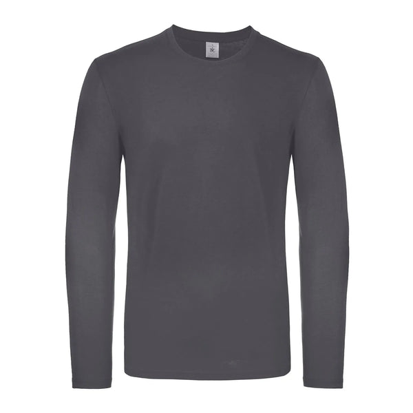 Maglietta maniche lunghe E150 grigio / S - personalizzabile con logo