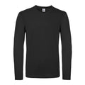Maglietta maniche lunghe E150 nero / S - personalizzabile con logo