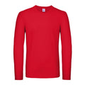 Maglietta maniche lunghe E150 rosso / S - personalizzabile con logo