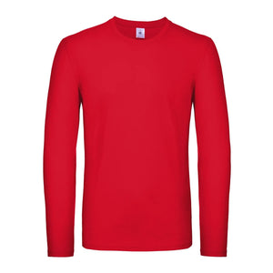 Maglietta maniche lunghe E150 rosso / S - personalizzabile con logo