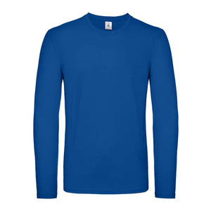 Maglietta maniche lunghe E150 royal / S - personalizzabile con logo