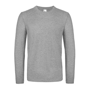 Maglietta maniche lunghe E150 sport grey / S - personalizzabile con logo
