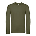 Maglietta maniche lunghe E150 urban khaki / S - personalizzabile con logo