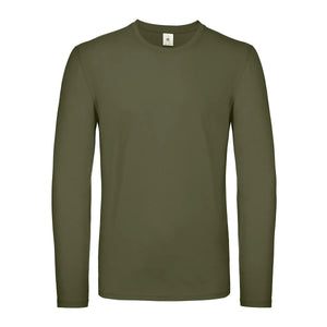 Maglietta maniche lunghe E150 urban khaki / S - personalizzabile con logo