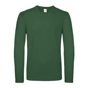 Maglietta maniche lunghe E150 verde / S - personalizzabile con logo